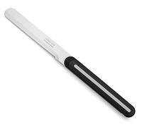 Arcos Cuchillo pelar Acero Inoxidable. Cuchillo Mesa para pelar Frutas y Verduras. Mango ergonómico Polipropileno. Adecuado para Todo Tipo Alimentos. Serie B-Line. Color Negro y Blanco.