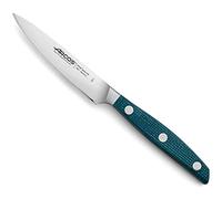 Arcos Cuchillo pelar Acero Inoxidable. Impresiona yorprencon cada corte. Mango profesional micarta y borseda especial con Hoja plateada 100 mm. Serie Brooklyn. Color azul.