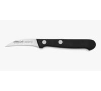 Arcos Cuchillo Pelar Curvo Acero Inoxidable 60 mm | Serie Universal. Mango ergonómico polioximetileno. Para pelar frutas y verduras. Color negro.