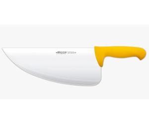 Arcos Cuchillo pescadoeries 2900 - Cuchillo pescado pescadería - Hoja Acero Inoxidable Nitrum 13" - Mango polipropileno amarillo - Plateado -istema identificación colores estándar europeo (7'')