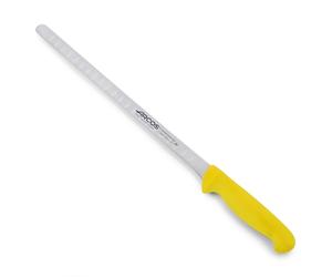 Arcos Cuchillo pescadoole Knife / Fish Knife Acero Inoxidable Nitrum y Hoja 300 mm. Diseñado manipular y preparar pescado. Mango ergonómico polipropileno. Serie 2900. Color amarillo.