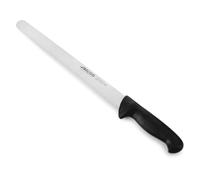 Arcos Cuchillo rebanar/Cuchillo jamón Acero Inoxidable Nitrum. Cuchillo cocina profesional cocinar. Mango ergonómico polipropileno y Hoja 300 mm. Serie 2900. Diferentes colores mango. Color negro.
