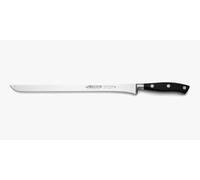 Arcos Cuchillo rebanar/jamón con Hoja Acero Inoxidable y 300 mm. Mango ergonómico polioximetileno POM. Serie Riviera. Diseño elegante, junto con la comodidadu mango. Color negro.