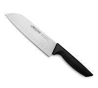 Arcos Cuchillo Santoku Alveolos 180mm - Acero Inoxidable NITRUM, Corte Preciso y Duradero, Mango Ligero y Resistente, Ideal para Carne, Pescado y Verduras - Serie Niza