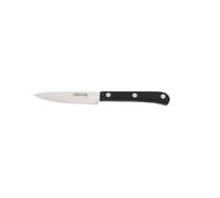 Arcos Cuchillo Verduras Acero Inoxidable Nitrum 100 mm - Hoja Resistente y Duradera - Mango Ergonómico POM Negro - Ideal para Uso Diario y Corte Preciso