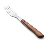 Arcos Cuchillos de Mesa - Tenedor de Carne de Acero Inoxidable 18/10, 200 mm - Mango de Polipropileno Marrón - Resistente y Duradero para Uso Diario