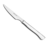 Arcos Cuchillos Mesa - Cuchillo Carne Mesa - Monobloque unaola Pieza Acero Inoxidable 4" - Herramienta unaola Pieza Cortar Carne Asada, chuletas o bistecs -Erie Monobloque - Color Plateado