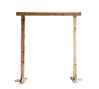 Arcos de boda de madera con soporte cuadrado para ceremonias al aire libre e interior, perfectos para decoración de jardín, patio, novia, disponible en 6 tamaños (tamaño: 3 pies)