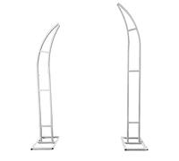 Arcos de boda para ceremonia, soporte curvo para telón de fondo de arco de boda, marco de globo de flores con base, para decoración de fiestas en interiores y exteriores, 3 colores