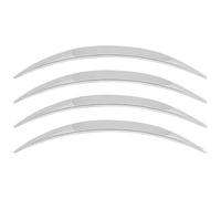 Arcos De Rueda Adhesivo Universal Para Cejas Coche Protector Arco Rueda Cromado Imitación Fibra Carbono Guardabarros(Cromo)