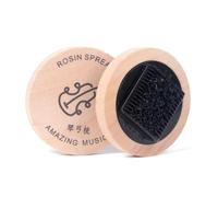 Arcos de violín Cepillo De Pelo Rosin Esparcidor De Madera Portátil Redondo Arcos De Violín Peine De La Cola De Limpieza Río Para Eliminar La Colrosina Vieja