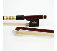 Arcos de violín hechos a mano Arco de violín de cola de caballo blanca 4/4 para práctica de acceso al examen de grado adulto(4/4)