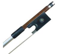Arcos de violín hechos a mano Arco de violín de fibra de carbono trenzada en plata con nuez de ébano 4/4 Buen equilibrio entre resistencia y respuesta rápida