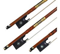 Arcos De Violín Profesionales Accesorios Redondos Octogonales Para Arco De Violín Crin Negro(1/4 Gold)
