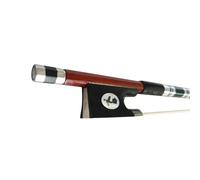 Arcos De Violín Profesionales Práctica De Arco Violín Palo Madera Natural Con Incrustaciones Flores Ciruelo(3 4-Brown)