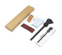 Arcos ergonómicos para guitarra con papel de lija de colofonia y paño de limpieza, juego completo de cuidado para tocar y transportar con suavidad y portabilidad, lazos de guitarra con papel de lija