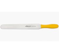 ARCOS Espátula Acero Inoxidable Nitrum 300 mm | Mango inyectado en polipropileno. Serie 2900. Color amarillo.