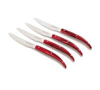 Arcos Serie Cuchillos de Mesa, Juego de Cuchillos de Mesa 4 piezas, Cuchillos Chuleteros, Hoja Filo de Acero Inoxidable Nitrum de 110 mm, Mango Madera Palisandro Color Marrón claro