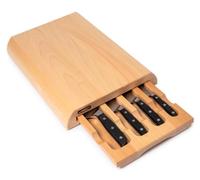 Arcos Juego de Cuchillos Forjados (4 Piezas) - Acero Inoxidable NITRUM, Corte Preciso, Mango Ergonómico POM Negro, Incluye Cuchillo Chef, Pan, Pelar y Cocina - Serie Manhattan, Negro