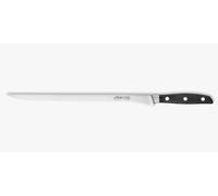 Arcos Cuchillo Jamonero Profesional en Acero Inoxidable, Ideal para Jamón y Carne - Hoja Silk Edge 300 mm, Mango Ergonómico POM Negro, Corte Preciso y Duradero, Serie Manhattan