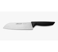 Arcos Cuchillo Santoku Alveolos 180mm - Acero Inoxidable NITRUM, Corte Preciso y Duradero, Mango Ligero y Resistente, Ideal para Carne, Pescado y Verduras - Serie Niza