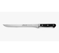 Arcos Cuchillo de jamón Opera NITRUM 10" Acero inoxidable forjado Mango POM negro Serie Clásica