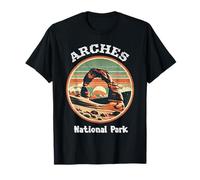 Arcos Parque Nacional Suroeste EE.UU. Utah Vintage Moab Retro Camiseta