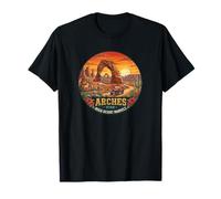 Arcos Parque Nacional Utah Atardecer Red Rock Paisaje Camiseta
