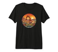 Arcos Parque Nacional Utah Atardecer Red Rock Paisaje Camiseta Premium