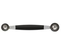 Arcos Professional Gadgets - Doble Melon Baller - Acero Inoxidable 1" - Mango Polipropileno Negro Melones y Más -Erie 7'' ¡Tu compañero Cocina definitivo!