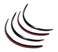 Arcos Rueda Guardabarros Carrocería Camión Para Coche Arcos Rueda Goma Acampanados Tira Antiarañazos Para Labios Y Cejas Pegatina Universal Guardabarros 4 Uds(Glossy Black)