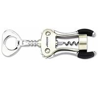 ARCOS Sacacorchos Manual 195mm de Aleación de Zinc con Abrebotellas. Utensilio Antideslizante para Abrir Vino y Cerveza. Color Plata