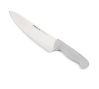 Arcos Serie 2900 - Cuchillo Cocinero Ancho - Hoja de Acero Inoxidable NITRUM de 250 mm - Mango inyectado en Polipropileno Color blanco
