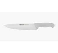Arcos Serie 2900 - Cuchillo Cocinero - Hoja de Acero Inoxidable NITRUM de 250 mm - Mango inyectado en Polipropileno Color blanco