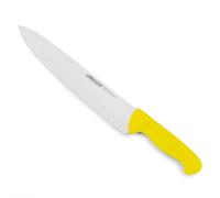 Arcos Serie 2900 - Cuchillo Cocinero - Hoja de Acero Inoxidable NITRUM de 300 mm - Mango inyectado en Polipropileno Color amarillo