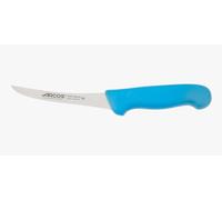 Arcos Serie 2900 - Cuchillo Deshuesador Curvo Semiflexible - Hoja de Acero Inoxidable Nitrum de 140 mm - Mango inyectado en Polipropileno Color Azul