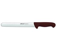 Arcos Serie 2900 - Cuchillo Fiambre - Acero Inoxidable NITRUM de 250 mm - Mango Polipropileno Color Marrón