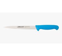 Arcos Serie 2900 - Cuchillo Fileteador Semiflexible - Hoja de Acero Inoxidable NITRUM de 190 mm - Mango inyectado en Polipropileno Color azul