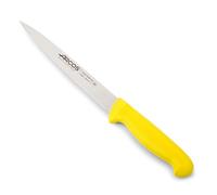 Arcos Serie 2900 - Cuchillo Fileteador Semiflexible - Hoja de Acero Inoxidable NITRUM de 190 mm - Mango inyectado en Polipropileno Color amarillo