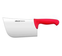 Arcos Serie 2900 - Cuchillo Hachuela - Hoja de Acero Inoxidable NITRUM de 220 mm - Mango inyectado en Polipropileno Color rojo
