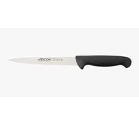 Arcos Serie 2900 - Cuchillo para Pescado/Sole - Acero Inoxidable Nitrum 7" - Mango Polipropileno Negro -istema identificación Color y Plateado Uso prolongado y Pesado!