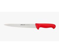 Arcos Serie 2900 - Cuchillo Trinchante - Hoja de Acero Inoxidable NITRUM de 190 mm - Mango inyectado en Polipropileno Color rojo