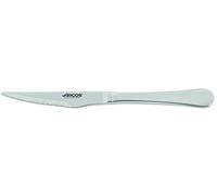 Arcos Serie Burdeos - Cuchillo Chuletero - Monoblock de una pieza en Acero Inoxidable 110 mm - Color Plata