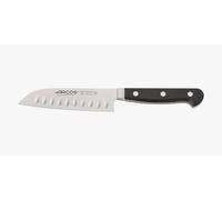 Arcos Serie Clasica - Cuchillo Santoku Cuchillo Asiático - Hoja de Acero Inoxidable Forjado NITRUM 140 mm - Mango de Polioximetileno (POM) Color Negro