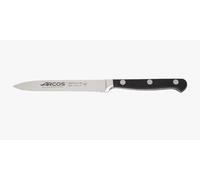 Arcos Serie Clasica - Cuchillo Tomatero - Hoja de Acero Inoxidable Forjado Nitrum 130 mm - Mando de Polioximetileno (Pom) Color Negro
