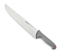 Arcos Serie Colour Prof - Cuchillo Carnicero - Hoja de Acero Inoxidable NITRUM de 350 mm - Mango de Polipropileno recubierto de Elastómero Color gris