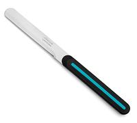 Arcos Serie Cuchillos de Mesa Caja 36 uds Cuchillo Mesa, Hoja Serrada de Acero Inoxidable NITRUM de 100 mm, Mango Polipropileno Color negro y azul (36 UDS)