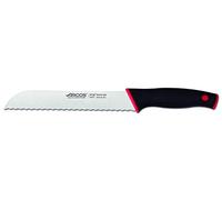 Arcos Serie Duo - Cuchillo Panero - Hoja serrada de 200 mm - Mango Color Negro Rojo