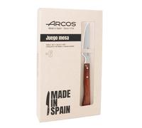 Arcos serie forest - pack 6 uds cuchillo chuletero - hoja filo de acer