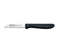 Arcos Serie Genova, Cuchillo Mondador, Hoja de Acero Inoxidable de 80 mm, Mango de Polipropileno Color Negro